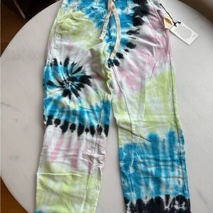 Electric & Rose Tie-Dye Jogger Pants